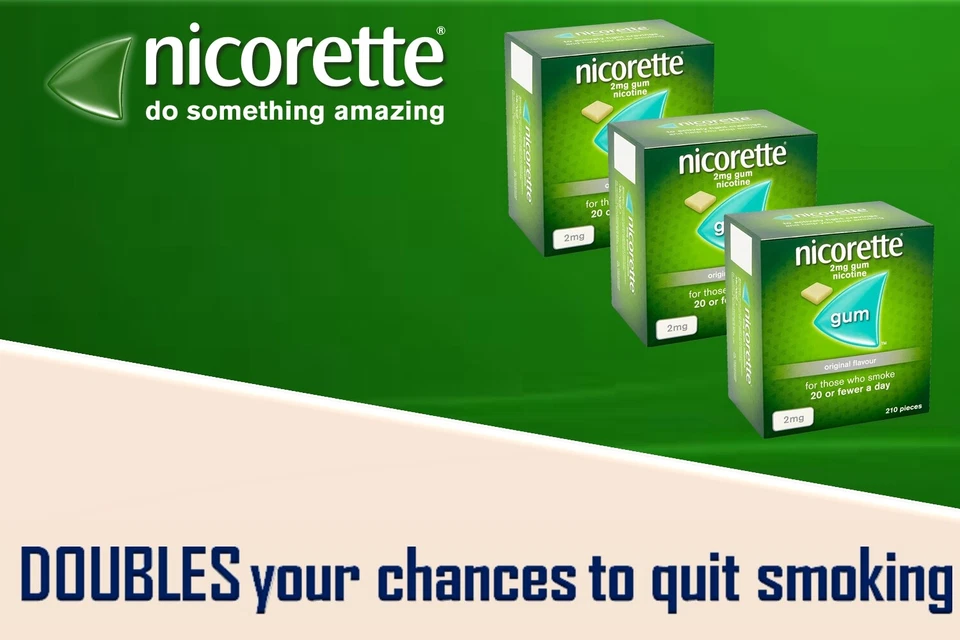 Nicorette Kaugummi Original 2mg Menge 210 x 3 Boxen Ablauf 2027