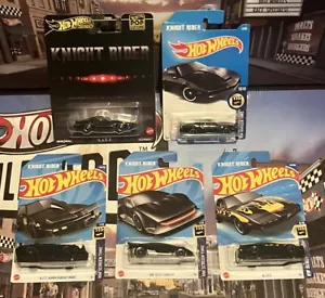 HOT WHEELS KNIGHT RIDER K.I.T.T. 5 CAR LOT POP CULTURE SUPER PURSUIT MODE + MORE - Picture 1 of 12