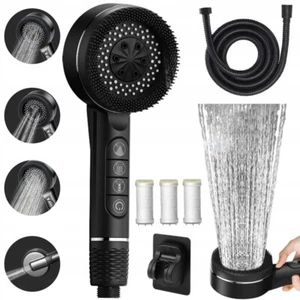 Wassersparender Duschkopf, Anti-Kalk-Handbrause mit Filter, Hochdruck-Duschkopf - Bild 1 von 14