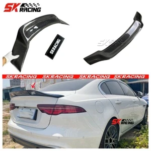 Carbon Fiber/Gloss Rear Trunk Wing Tail Spoiler Fits Jaguar XE XEL Sedan 2015-19 - Foto 1 di 51
