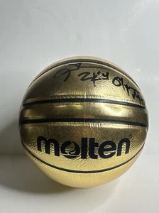 Allen Iverson Signed Molten Gold Trophy Basketball '2K4 Olympic Medalist' PSA - Picture 1 of 3
