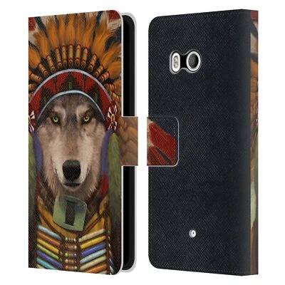 OFFICIAL VINCENT HIE CANIDAE LEATHER BOOK WALLET CASE COVER FOR HTC PHONES 1 - Image 1 of 4