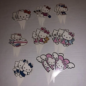 24 Hello Kitty Cupcake Toppers Birthday Party - Picture 1 of 1