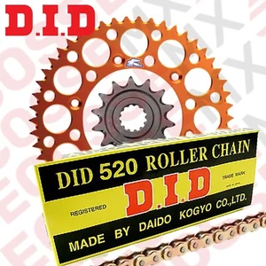 KTM EXC250TPi DID GOLD CHAIN & SPROCKET KIT 18-24 DID GB RENTHAL ALLOY SPROCKET - Picture 1 of 7
