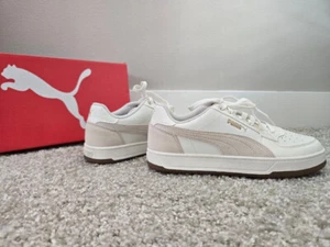 #0058 Puma Caven 2.0 Suede Sneakers Warm White Frosted 396788 Men SZ 8.5 NEW - Picture 1 of 6