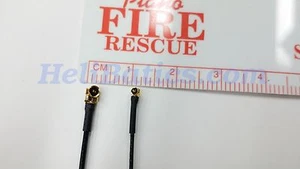 NUOVA coppia (2) di 150mm U.FL ricevitore baffo antenna standard (versione snap on) - Foto 1 di 6