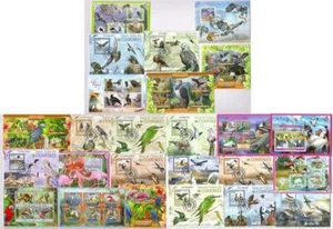 Birds Souvenir Miniature Sheets x 25 CTO Used - Picture 1 of 4