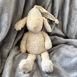 RARE! 13" Jellycat Bedtime Lamb Sheep Polka Dot Hat Cap Plush Stuffed Animal HTF - Picture 1 of 12