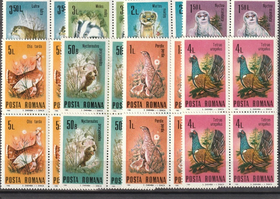 Rumania 1985 SELLOS ANIMALES BLOQUE NATURALEZA MNH POST Foto 1 de 1