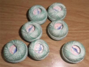 8 balls Coats & Clark’s Tatting Crochet Thread Size 70 125 Yds Varieg Mint Green - Picture 1 of 3