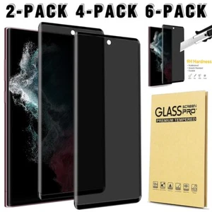 2/4/6X Privacy Hartglas Displayschutzfolie für Samsung S22/S22+/S22 Ultra 5G - Bild 1 von 33