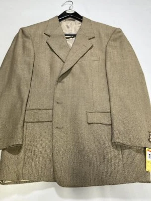 Мужские Lord and Taylor желтовато-коричневый шерсти Tweed Sport пальто 48R EUC - Изображение 1 из 4