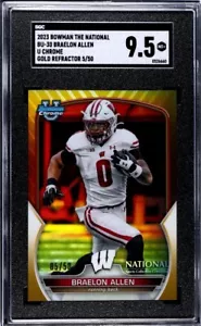 Braelon Allen 2023 Bowman U Chrome BU-30 The National 05/50 SGC 9.5 - Bild 1 von 2