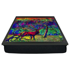 Ciervo Ciervo Bosque Animal Vida Silvestre Cojín Laptop Laptop Regazo Cena Bandeja Regalo - Imagen 1 de 2