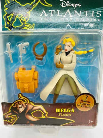 Disney's Atlantis The Lost Empire HELGA Figure w/ accessories Mattel 2000 NEW Cover