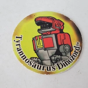 Disco Mighty Morphin Power Rangers Serie 1 1994 tapas Tyrannosaurus Dinozord #43 - Imagen 1 de 2
