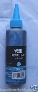 Universal Light Cyan 100ml IJ Brand Dye Bottle Ink - Picture 1 of 1