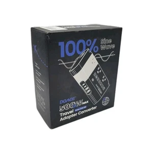 Convertidor adaptador de viaje Doace 100 % onda sinusoidal 500 W máximo 100/120 V 50/60 Hz - Imagen 1 de 6