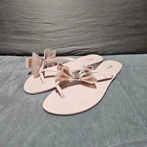 Melissa jelly flip Flips Harmonic Sweets Light Pink Women US 10 Bow - Picture 1 of 10