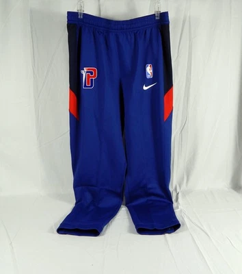 2019–20 Detroit Pistons командные выпущенные синие штаны для разминки AV0840-495 XXL 44S - Изображение 1 из 4