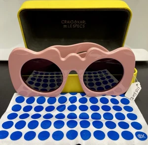 2014 Craig and Karl x Le Specs 'Lost Weekend' Pink Sunglasses In Original Case - Bild 1 von 8