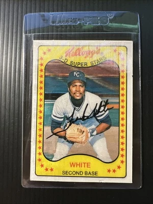 1981 KELLOGG'S #34 FRANK WHITE KANSAS CITY ROYALS NM-MT *Hot Corner Vintage* C - Image 1 of 2