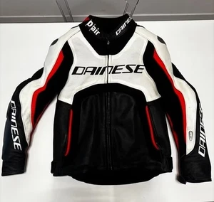 PERFORATED LEATHER JACKET Dainese Misano D-air Airbag SIZE 48 TOP! giacca pelle - Foto 1 di 3
