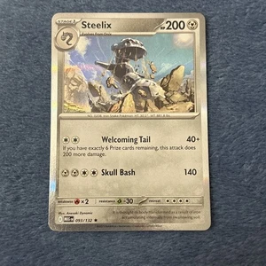 Steelix 093/132 Holo Rare Mega Evolution PACKED FRESH Pokemon TCG - Picture 1 of 2