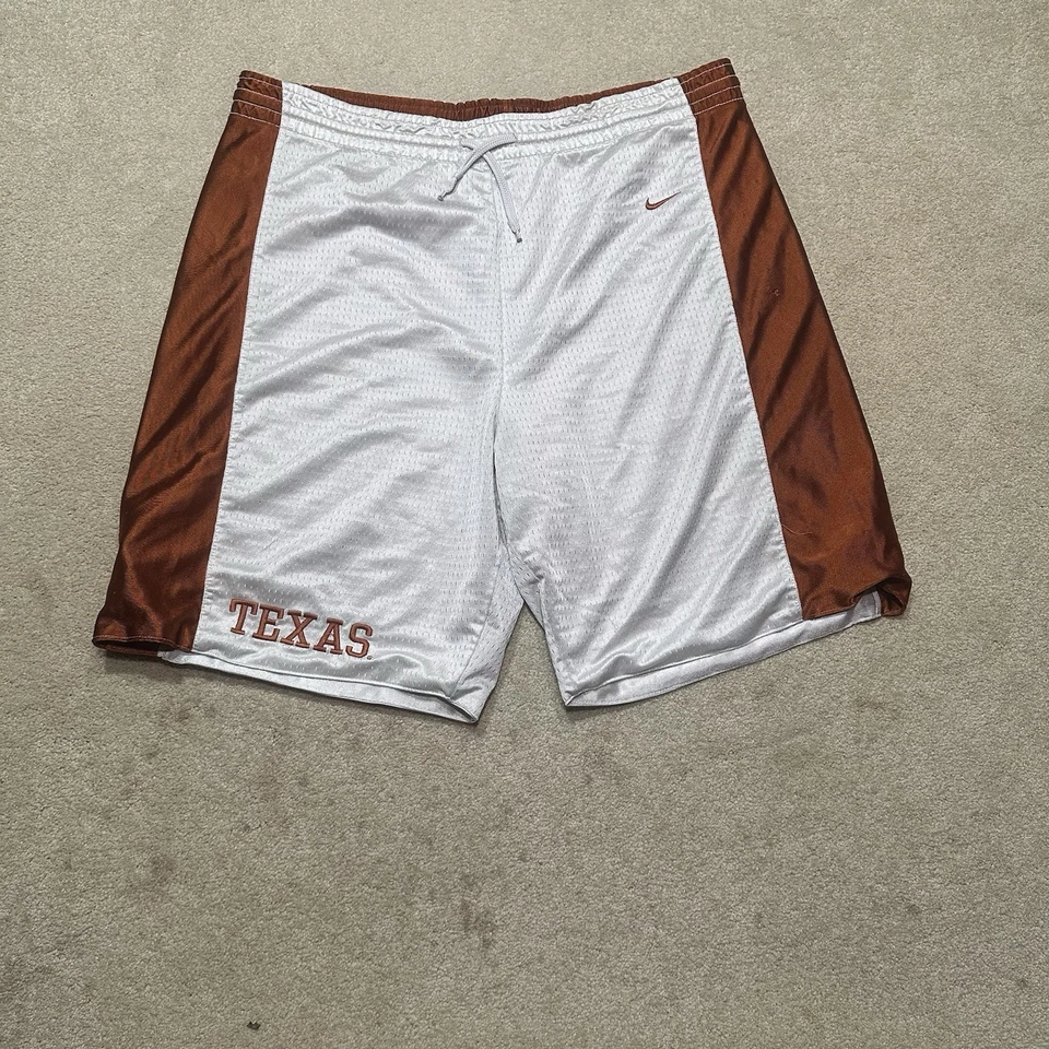 University of Texas Longhorns Basketball Shorts Mens XL Reversible Nike Team - Image 1 of 4