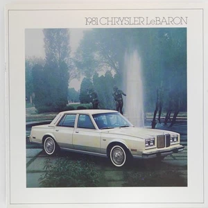 Chrysler LeBaron 1981 catálogo de ventas de concesionarios nuevo folleto sedán especial T & C - Imagen 1 de 3