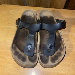 Birkenstock Gizeh Women's Sandal - Black Size 38 Eu - Picture 1 of 9