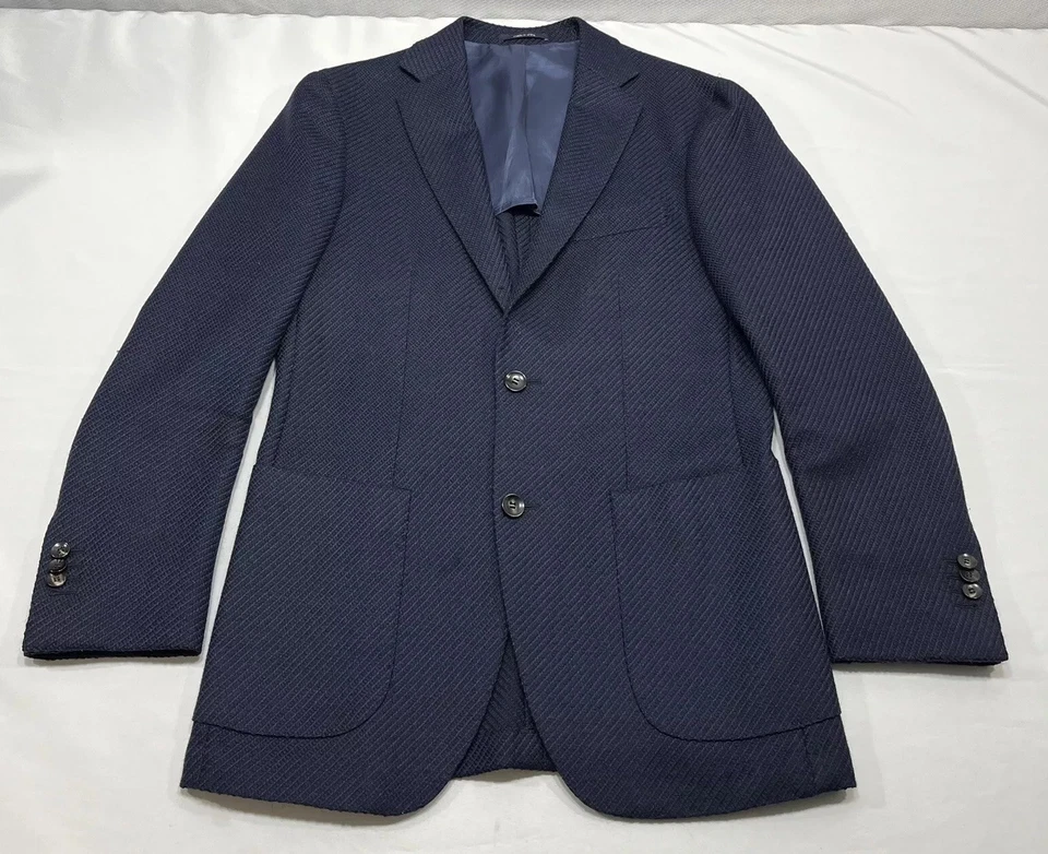 Suitsupply 哈瓦那纯羊毛运动外套西装外套夹克 Luigi Botto 男式 46 码 — 第 1/4 张图片