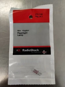 RadioShack Taschenlampe Lampe Birne Mini-Krypton Bi-Pin Kontakte 272-1149 2er Pack - Bild 1 von 3