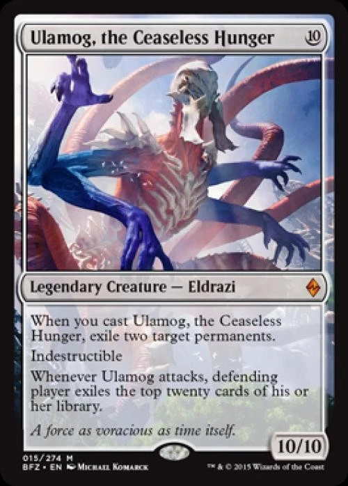 Ulamog, the Ceaseless Hunger - Medium Play MTG Battle for Zendikar - Image 1 of 1