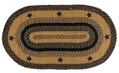 Star Black Premium Braided Collection | Primitive, Rustic, Country, Farmhouse... - Image 1 of 3