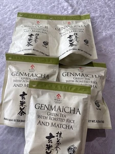 5X-Japan Genmaicha mit Matcha Grünteebeutel gerösteter brauner Reistee 300 TB YAMASAN - Bild 1 von 6