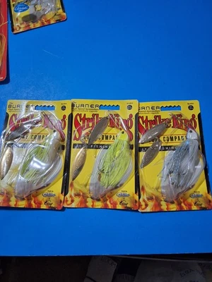 Strike King The Burner Bait Spinnerbait 3 en total 3/8 OZ. Foto 1 de 4