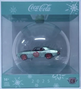 2025 M2 MACHINES Coca-Cola 1969 Chevy Camaro Christmas Walmart Ornament CHASE - Picture 1 of 1