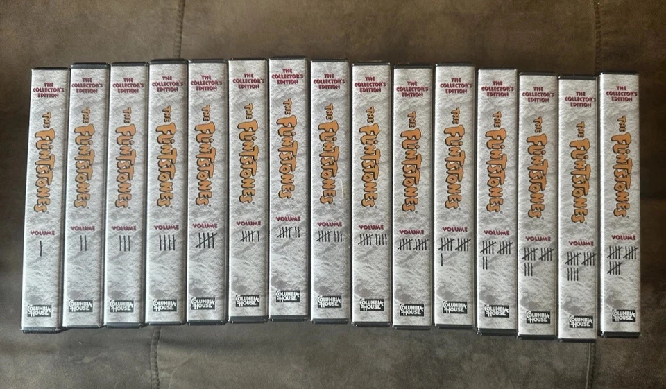 The Flintstones Collector's Edition VHS ALMOST COMPLETE 1-15 set Columbia house Foto 1 de 2