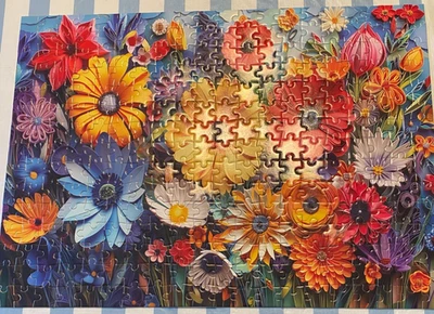 PUZZLES - Lot of 5 - 300 pieces - built once -smoke/animal free - Image 1 of 4