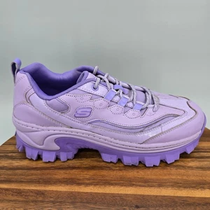 Zapatos Skechers Para Mujer 10 Púrpura Lavanda Cuero Grueso Doja Gato Tenis - Imagen 1 de 10