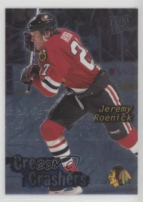 1995-96 Fleer Ultra Extra Crease Crashers Jeremy Roenick #15 HOF - Image 1 of 3