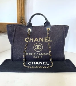 Chanel Deauville Tote Bag Authentic - Picture 1 of 24
