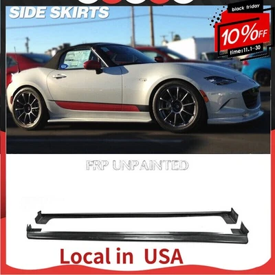 适用于马自达 MX5 ND5RC Miata Roadster Odulaa FRP 未上色 2 件侧踏板裙  — 第 1/4 张图片