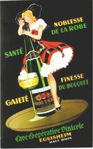 Original vintage poster ALSACE NOBLESSE WINE GIRL c.1950 - Picture 1 of 1
