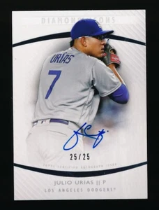 2017 Topps Diamond Icons Auto Autograph SP Julio Urias #AU-JU #25/25 LA Dodgers - Picture 1 of 2