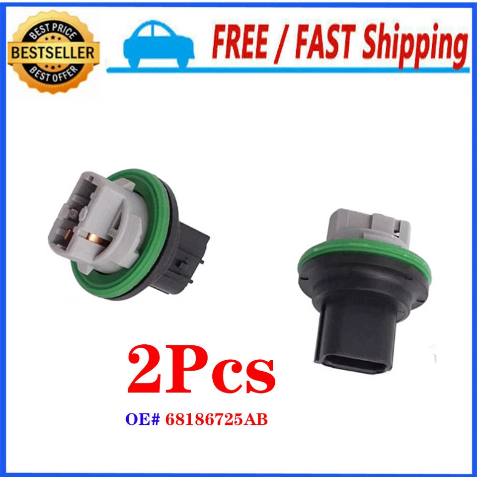 2X Enchufe de luz de lámpara de señal de giro de parte delantera para 13-2016 Dart Dodge OE#68186725AB Foto 1 de 4