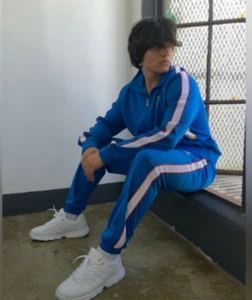 Chándales informales para hombre Fila azul | blanco | rojo pipping nuevos con etiquetas - Imagen 1 de 9