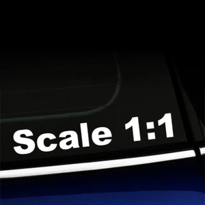 Scale 1:1 - Funny Sticker Decal for MINI Cooper Smart Fiat - You choose color! - Picture 1 of 26