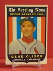1959 Topps Set Break #135 Gene Oliver ROOKIE CARD RC ST LOUIS CARDINALS . rookie card picture